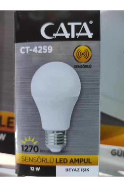 Cata Led Bulb 12 W with Sensor 6500k White Light Ct-4259-b
