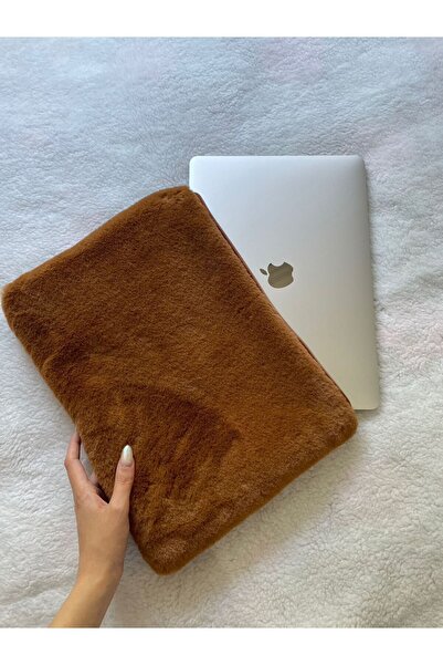 luckyjoys Açık Kahve Peluş Tüm İnçler İçin Laptop / IPad / Tablet / Macbook Ç...