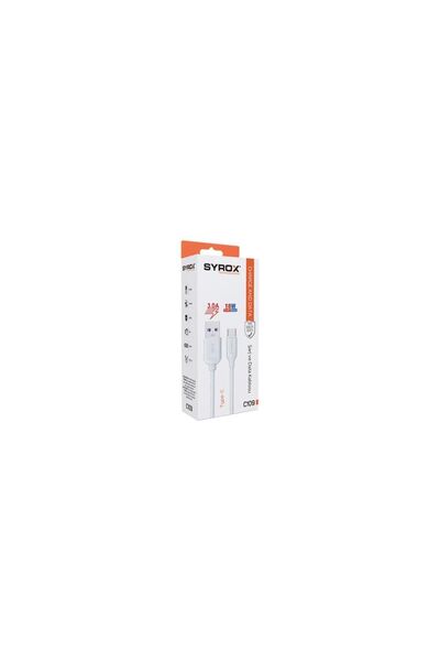 Syrox C109 Type-C Ultra Hızlı Quick Şarj Kablosu, Data Kablosu 3.0A 18W