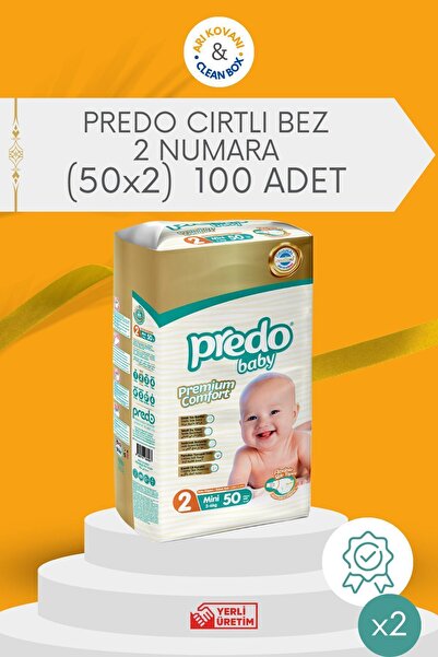 Premium Comfort Ekonomik Paket Bebek Bezi 2 Numara (5-8KG) Mini 100 Adet