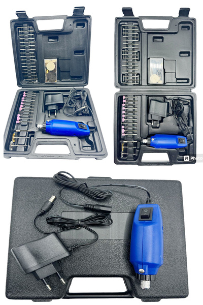 MOONSHOP Özel Çelik Alaşımlı Çantalı 85 Parça 88 Watt Mini Hobi Kalıpçı Taşla...