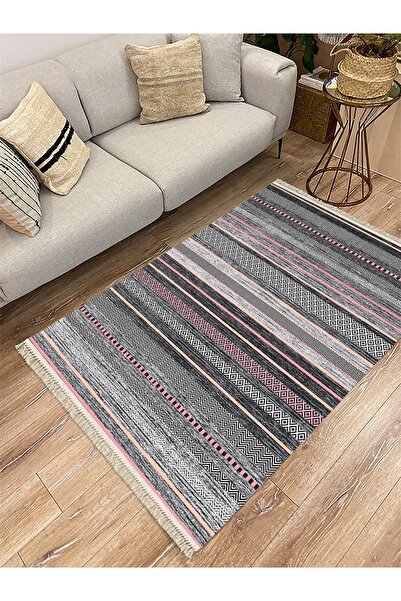 kilim home Διακοσμητικό υφαντό χαλί βάσης από τη σειρά Cotton, με πολλαπλές α...