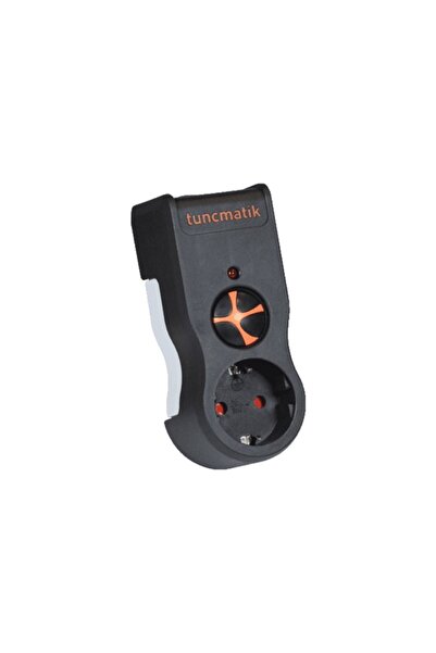 Tunçmatik Akım Korumalı Powersurge1 Tekli Priz Siyah