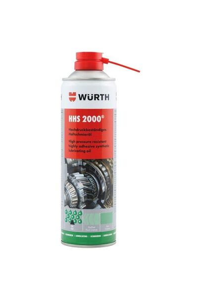 Würth HHS 2000 Sıvı Gres Tutunma ve Basınç Dayanık Özellikli Yağlayıcı - 500 ML - 1 Adet