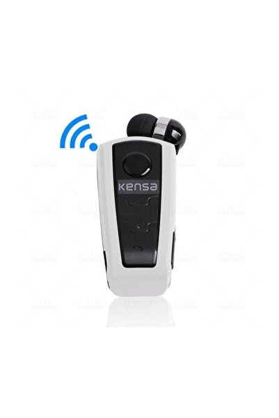 Kensa Kb-200 Makaralı Titreşimli Mikrofonlu Bluetooth Kulaklık Beyaz