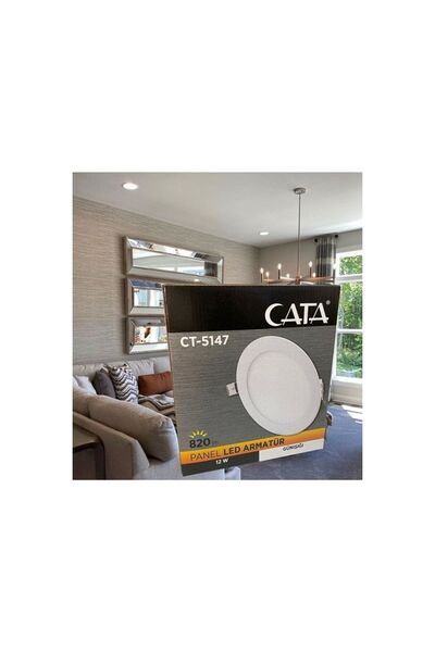 Cata 12 Watt Panel Led Ct-5147 - Beyaz Işık Alüminyum Kasa