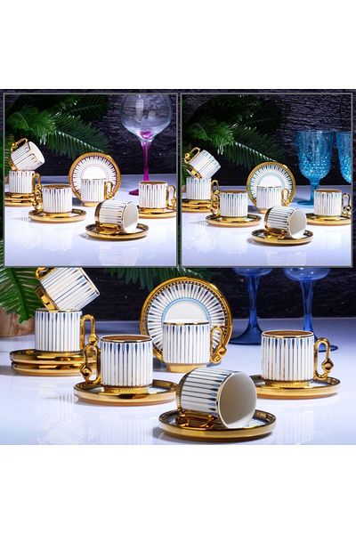 Kosova 4478 IST-178 - 90CC Majestic 6-Piece Standing Cup Set