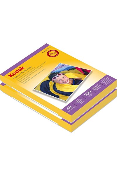 Kodak 230 Gram 10x15 Parlak 2'li Paket 200 Adet Inkjet Fotoğraf Kağıdı