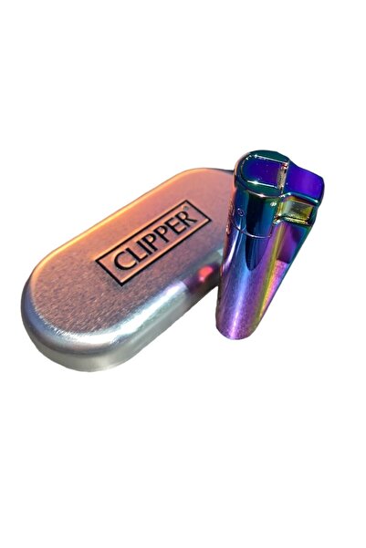 Clipper 1300c Turbo Komple Metal Gökkuşağı Çakmak Turbo Yeni Model Korumalı