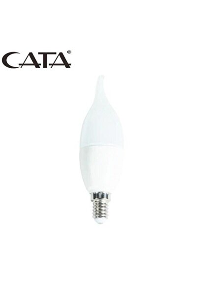 Cata 6'lı Ct-4084 Kıvrık Led Ampul-ince E14 Duy-kıvrık Avize Ampülü-gün Işığı 3200k