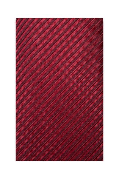 1001 Kravat Burgundy Striped Men's Tie