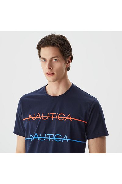 Nautica Ανδρικό T-shirt Nautica V35530T.4NV.XL Navy Blue