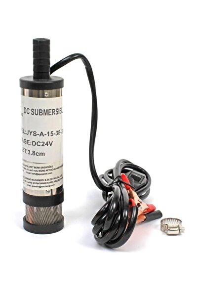 Cacheng 24 Volt Mazot Yağ Aktarma Pompası,  Dc Mini Dalgıç Pompa Süzgeçli 38 ...