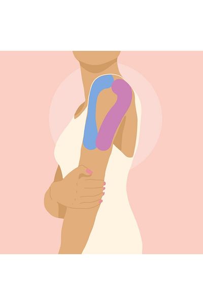 iron medical Tape Kinesio Pain Patch 5 Meters X 5 Cm Pink