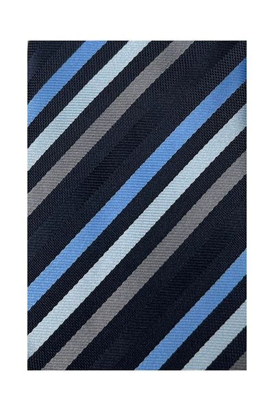 1001 Kravat Blue Striped Necktie Men