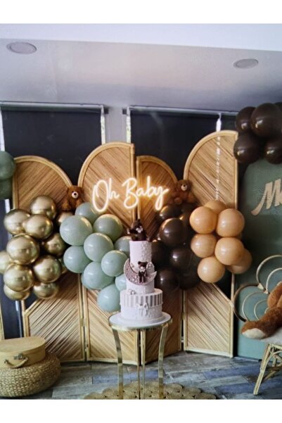 Çemrek Süs Parti مجموعة من 100 قطعة من سلسلة بالونات رمل الصحراء والكروم الذه...