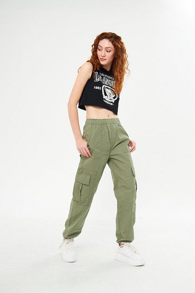 Kutaf Cargo Pocket Jogger Pants