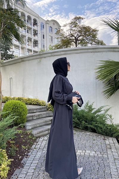 Berel Moda Mihrimah Ferace Anthracite Gray