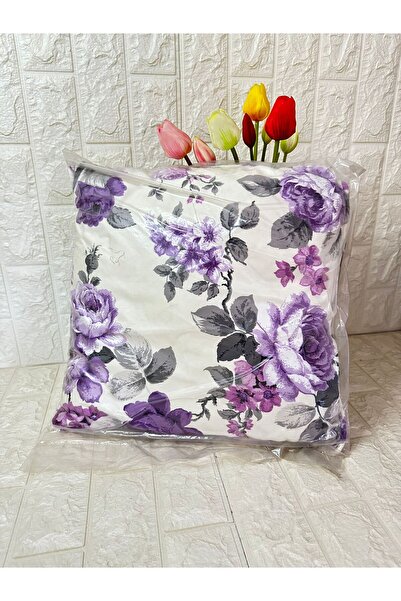 aky home style Dekoratif Kırlent Dolgulu  Içi Boncuk Silikon 45 X 45