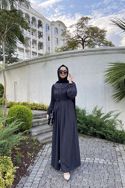 Berel Moda Mihrimah Ferace Anthracite Gray