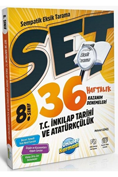 Ünlüler Karması 8. Sınıf T.c Inkılap Tarihi Ve Atatürkçülük Set 36 Haftalık K...