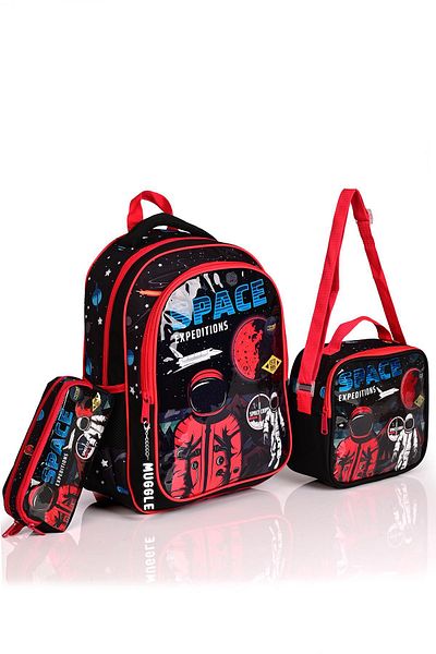MUGGLE 9132 Space Expeditions - Set de 3 rucsacuri pentru școală