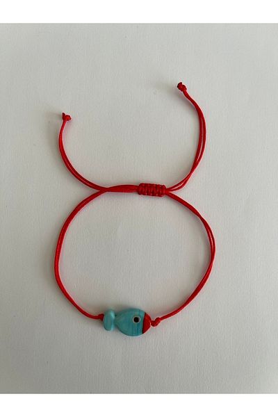 Rupen Kraft Murano Glass Chakra Fish Bracelet Double String