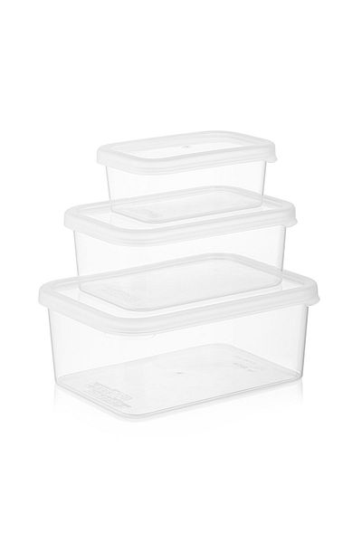 Nesto Home Set of 3 Rectangular Storage Containers