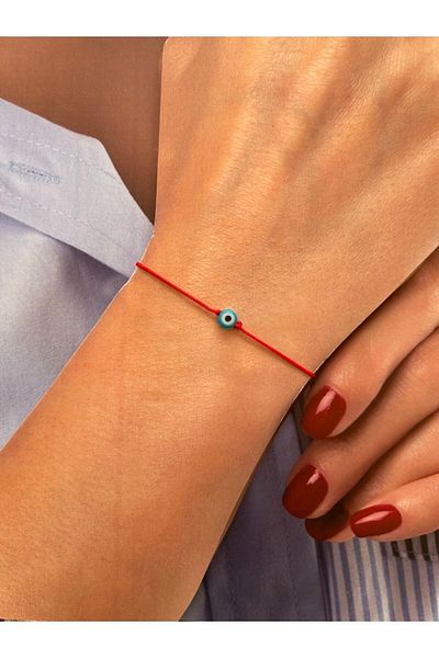 Rupen Kraft Glass Evil Eye Bead Elegant Bracelet