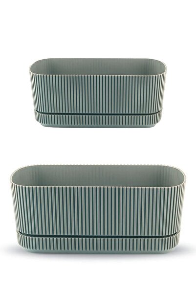 TEMMUZ HOME Pera Uzun Ikili Set No1 No2 Modern Çiçek Sukulent Kaktüs Ve Bitki...