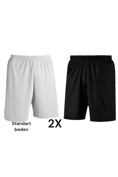 Woov Football Shorts Black and White Set of 2