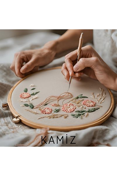 KAMİZ American Cloth Punch Fabric - Raw Cloth - Fabric Throw Pillow - Επένδυση τραπεζιού - Προμήθειες για χόμπι
