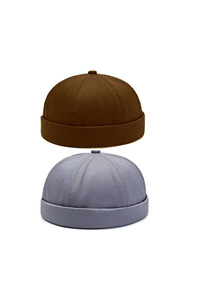 Rupen Kraft Set de 2 șapcă din bumbac 100% pălărie Docker reglabilă Pălărie c...