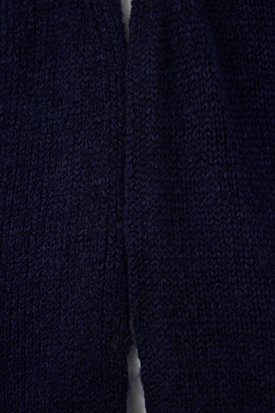 Trendyol Collection Széles, sötétkék puha kötöttáru kardigán - TWOAW21HI0555