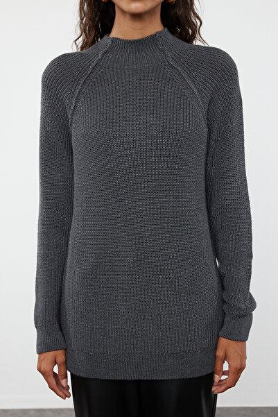 Trendyol Collection Антрацитовий светр з широкою формою Светр TWOAW25KZ00032