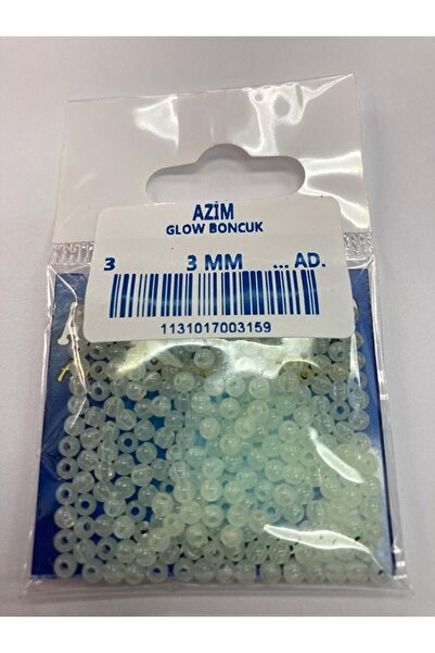 AZİM Azim Glow Boncuk 3mm Renkli …ad. 1pk.