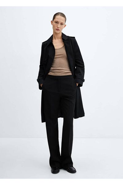 MANGO Woman Trenci clasic cu centura