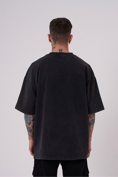 Machinist Men's Born Again Printed Washable Asphalt T-Shirt
