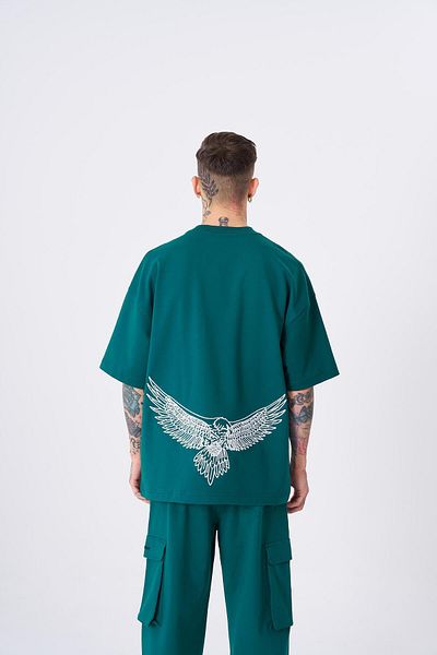 Machinist Ανδρικό μπλουζάκι Eagle Mahinist με στάμπα βενζίνης