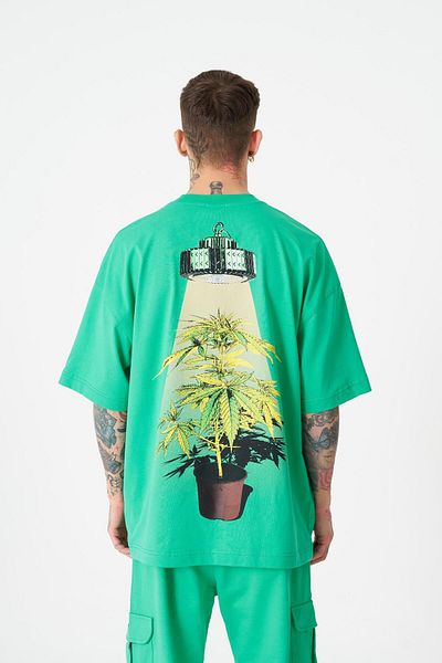 Machinist Ανδρικό μπλουζάκι Herb Machinist Oversize ανοιχτό πράσινο