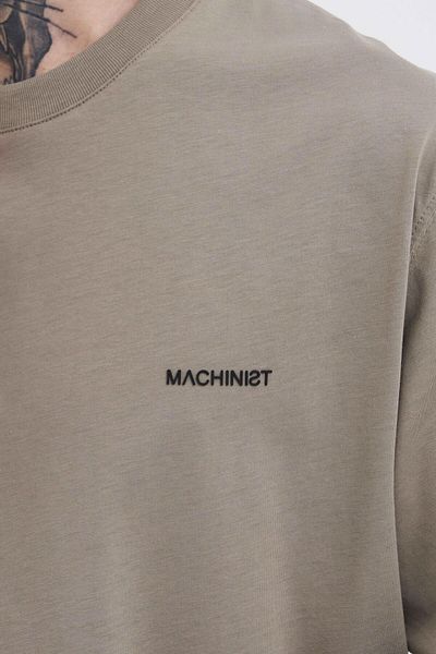 Machinist Ανδρικό μπλουζάκι Basic Relaxed Thin Βαμβακερό Χακί