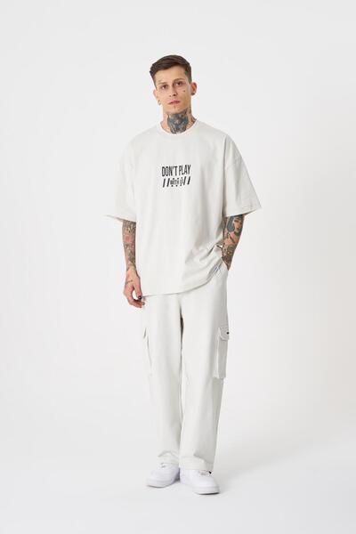 Machinist Ανδρικό μπλουζάκι Hunt Your Dreams με στάμπα σε γκρι χρώμα