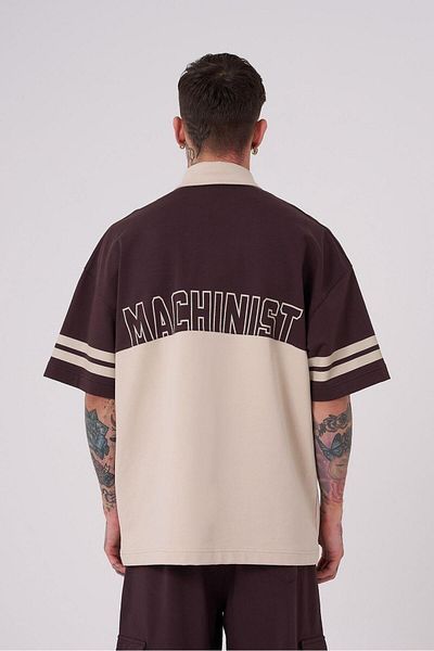 Machinist Ανδρικό μπλουζάκι πόλο 87 τεμαχίων καφέ