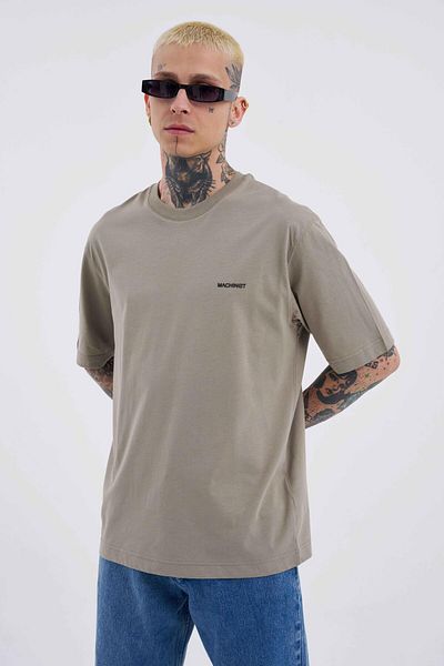 Machinist Ανδρικό μπλουζάκι Basic Relaxed Thin Βαμβακερό Χακί