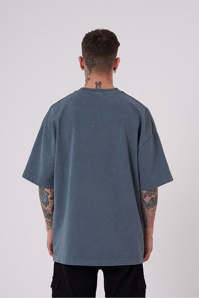 Machinist Ανδρικό μπλουζάκι Born Again Printed Washable Anthracite