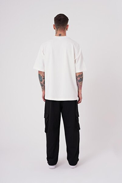 Machinist Ανδρικό μπλουζάκι No Name Basic Relaxed Ecru