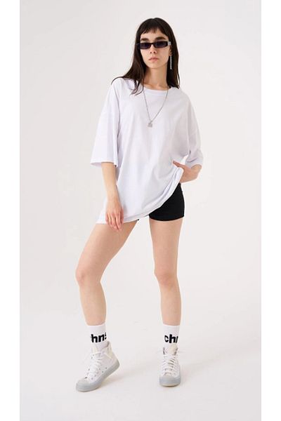 Machinist Tricou de damă Basic Cotton Supreme Oversize alb