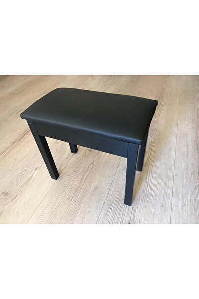 Genel Markalar Ptcbk Piyano Taburesi Siyah Sandıklı Masif Ayaklı