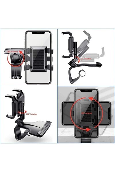 mimtec Araç Torpido Gösterge Üstü Park Numaratörlü Telefon Tutucu Telefon Tutacağı Numaratör