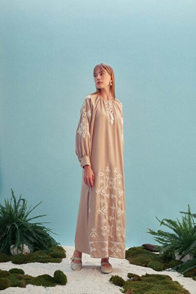 FUSHYA Voile Embroidered Dress